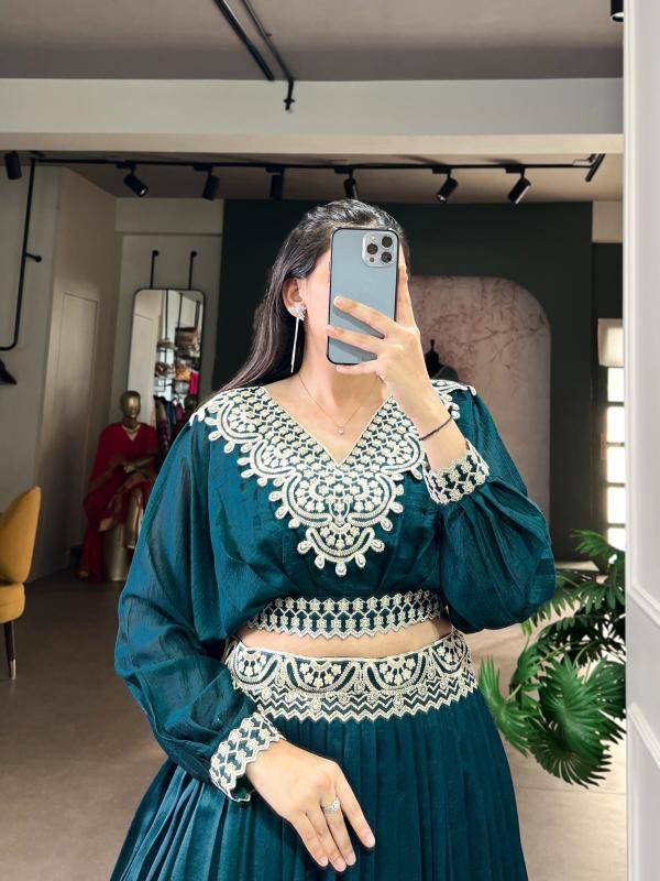 RIWAAZ Co-ord set Lehenga Vichitra Silk PBL Lehengha choli wholesale suppliers in Mumbai